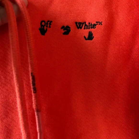 Off-White Hoodie, Virgil Abloh . Excellent. Sz Large.